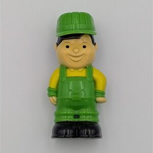 Kid Connection Train Conductor Figure 2.6" Green Hat Green Overalls Yellow Shirt